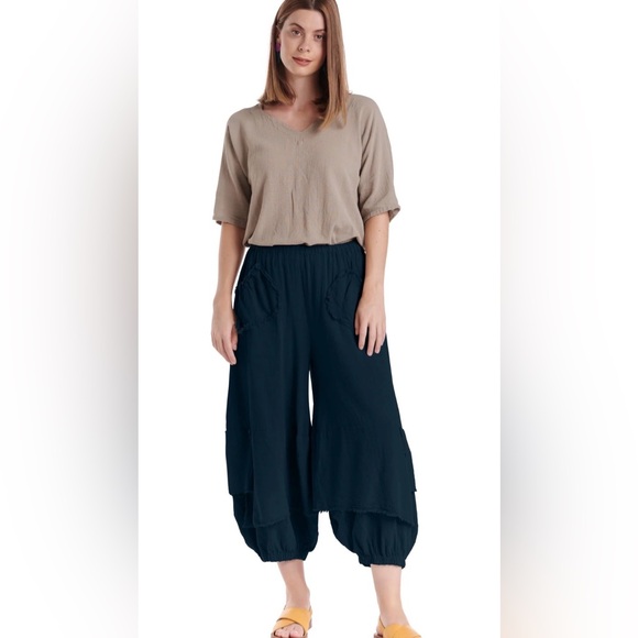 Oh My Gauze! Pants - Oh My Gauze! Cotton Lagenlook Pants